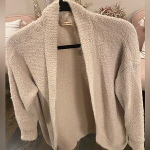 Altar’d State super soft cream cardigan with pockets size small